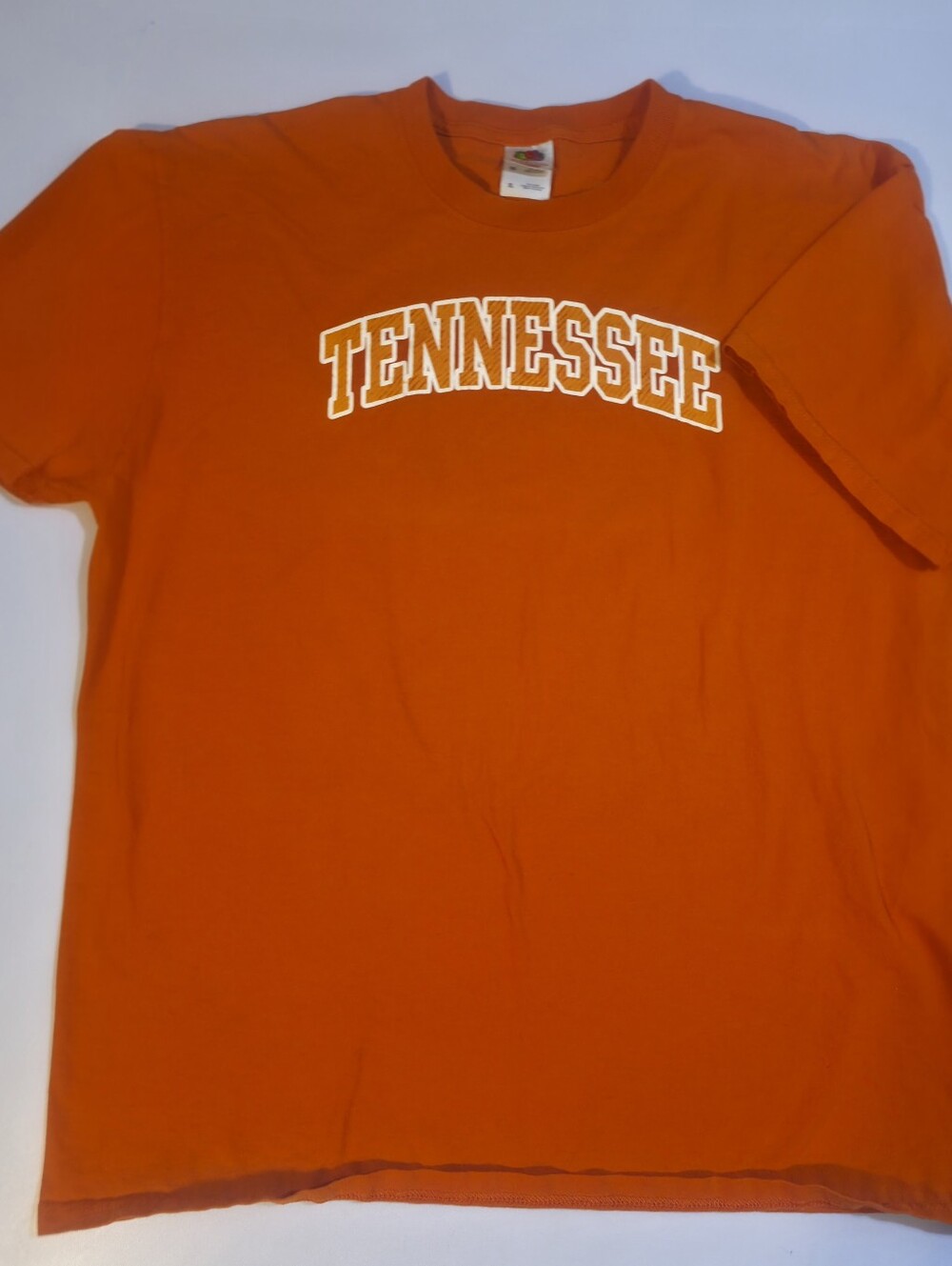 Vintage Y2K Tennessee Volunteers Tee XL Fruit of the Loom Heavy Cotton UT Vols